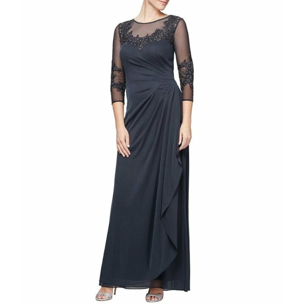 Alex Evenings Chiffon Gown -  Size 6